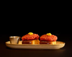 Tartar roll solomillo vaca marela